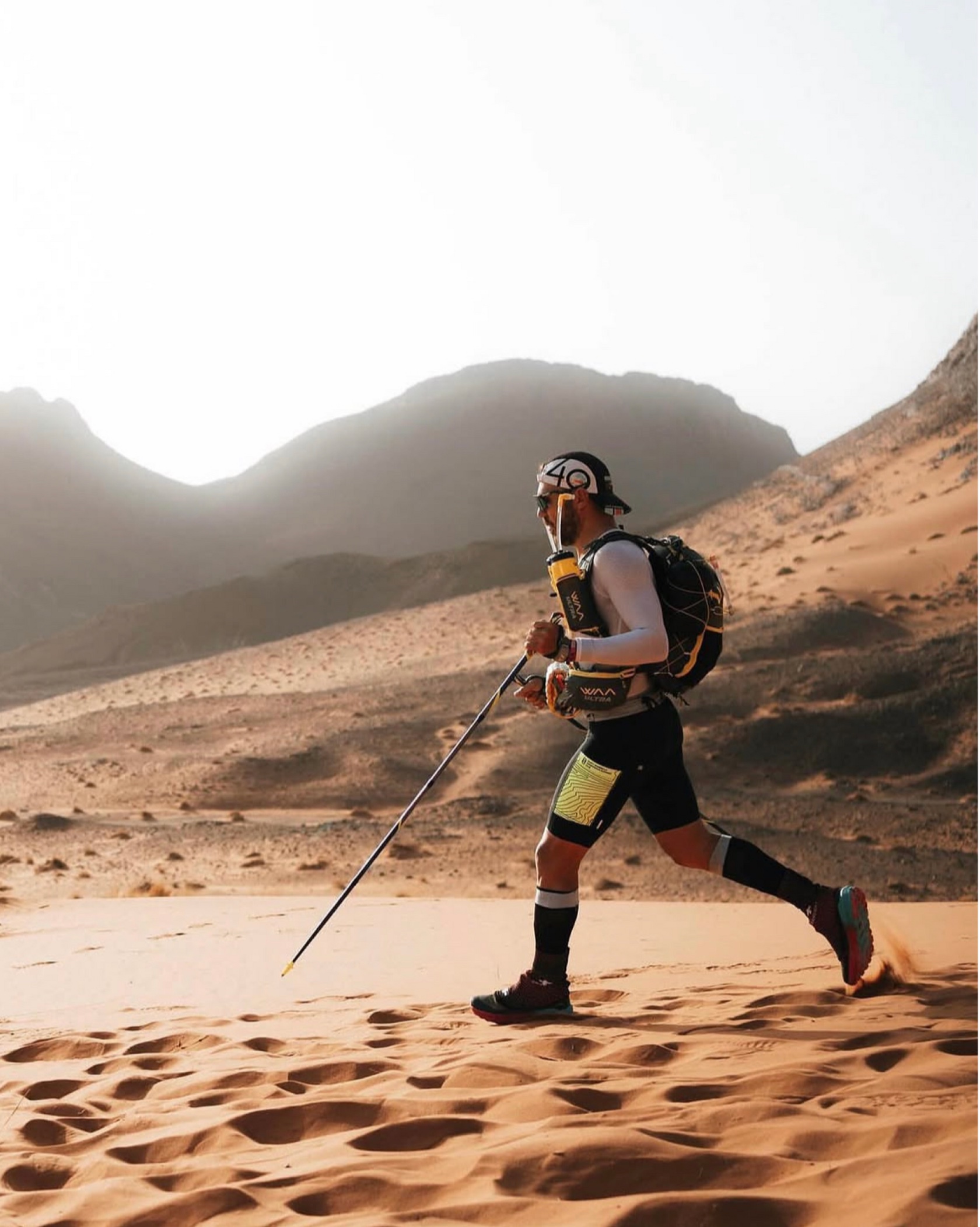 Viktor Doronin racing through the desert